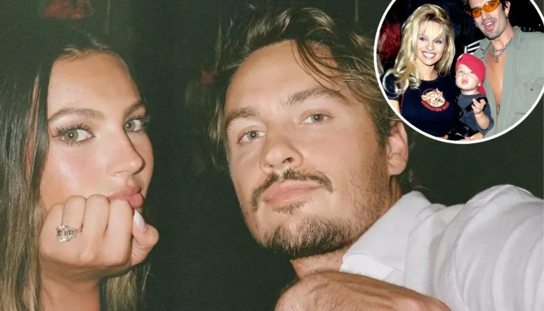 Brandon Lee, filho mais velho de Pamela Anderson e Tommy Lee, fica noivo na Indonésia