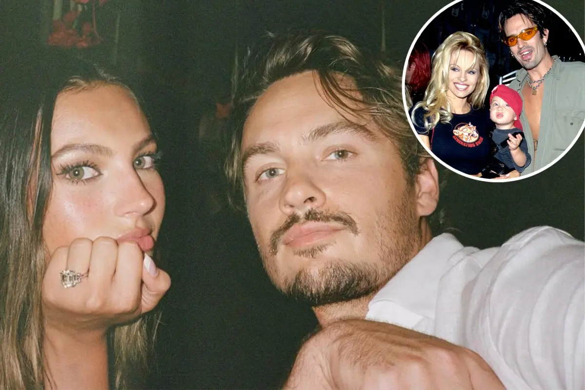 Brandon Lee, filho mais velho de Pamela Anderson e Tommy Lee, fica noivo na Indonésia