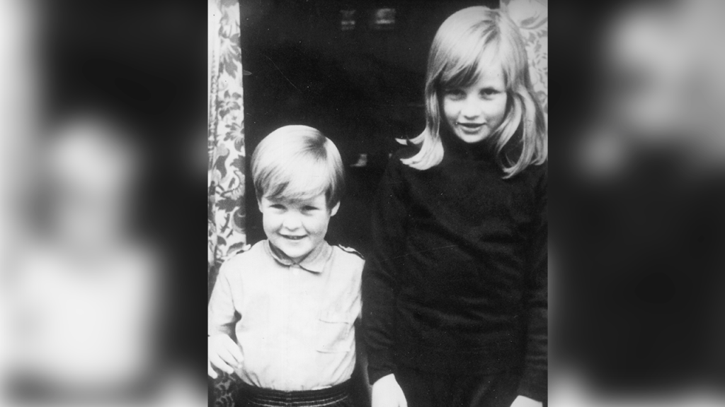 Princess Diana and Charles Spencer as kids