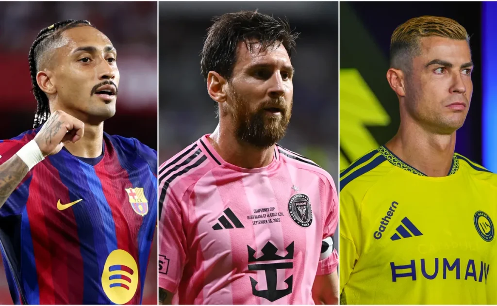 Raphinha iguala marca de Messi e mira recorde de Cristiano Ronaldo na LaLiga