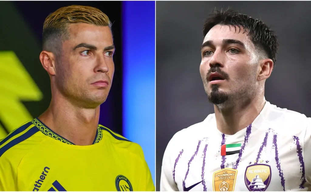 Ronaldo se envolve em novo entrevero com Palacios em goleada do Al Ain sobre o Al Nassr