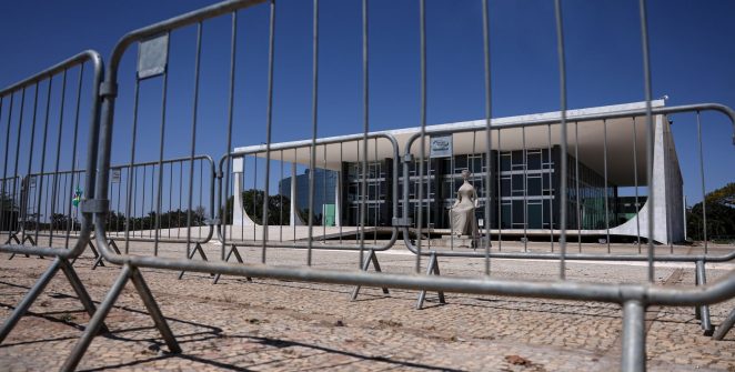 Esquema especial de segurança cerca o STF para julgamento sobre Moraes nesta terça