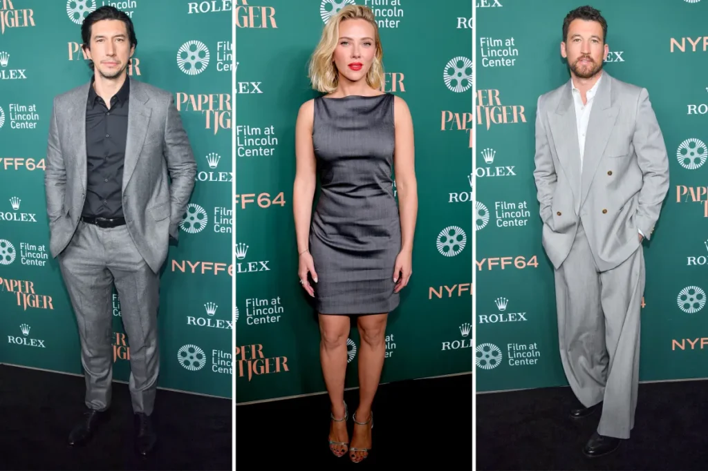 Paper Tiger estreia no Festival de Cinema de Nova York com Scarlett Johansson, Adam Driver e Miles Teller