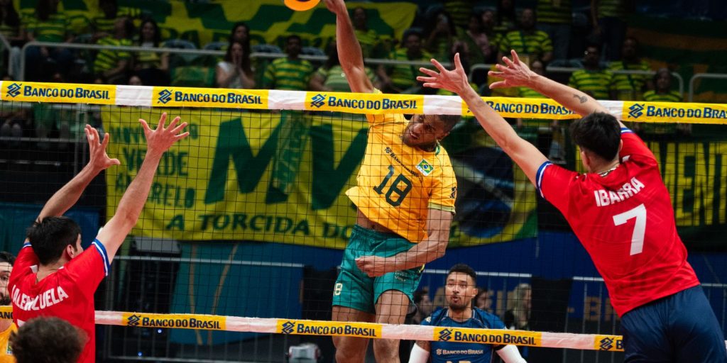 Brasil estreia com vitória sobre o Chile no Sul-Americano de vôlei masculino