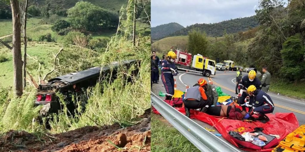 Acidente com ônibus deixa cinco mortos em Cruzeiro, no interior de SP