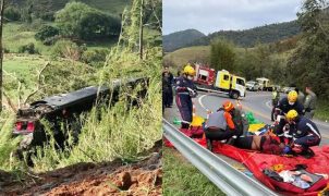 Acidente com ônibus deixa cinco mortos em Cruzeiro, no interior de SP