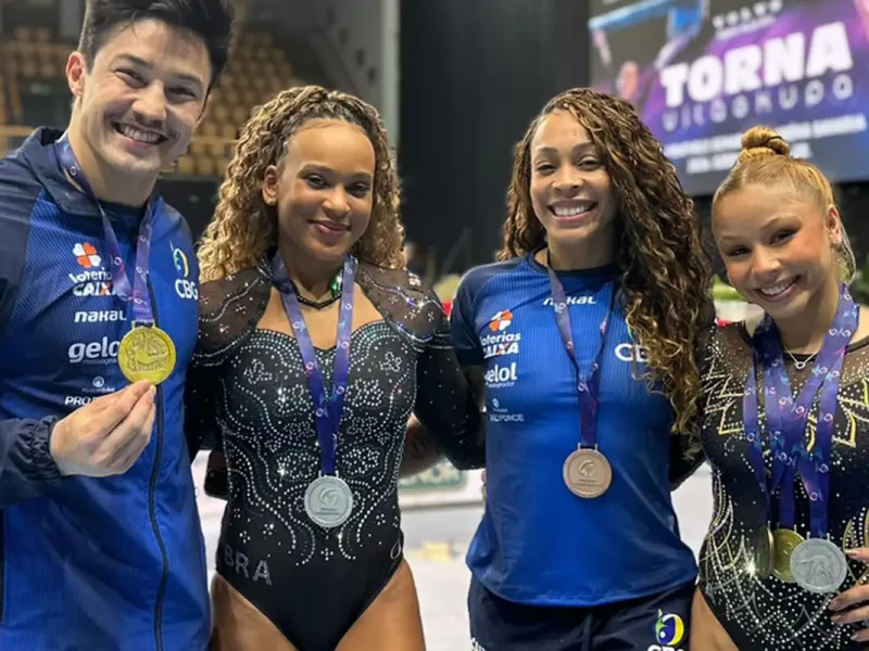 Brasil encerra Copa do Mundo de ginástica na Hungria com seis medalhas