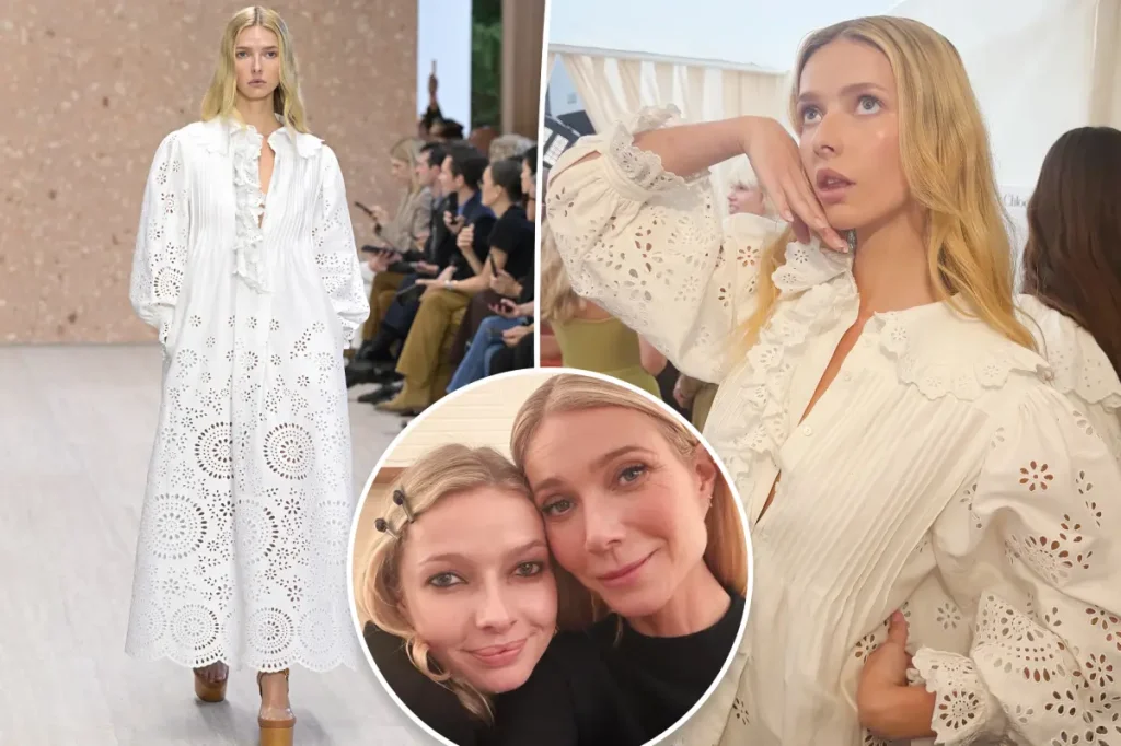 Apple Martin, filha de Gwyneth Paltrow e Chris Martin, estreia na passarela em desfile da Chloé em Paris