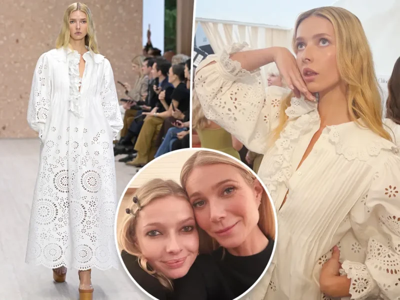 Apple Martin, filha de Gwyneth Paltrow e Chris Martin, estreia na passarela em desfile da Chloé em Paris