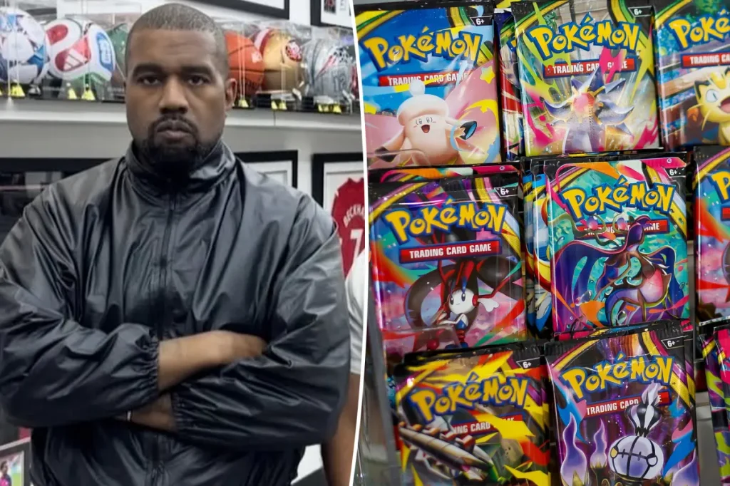 Kanye West fecha loja em Burbank para comprar cartas Pokémon com os filhos