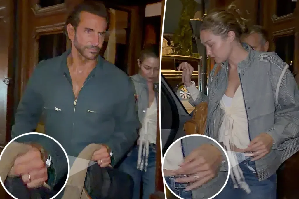 Bradley Cooper e Gigi Hadid aparecem com alianças em Paris