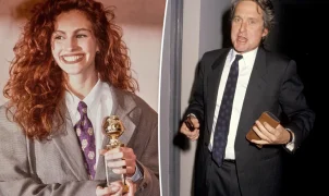 Michael Douglas teria mandado Julia Roberts guardar o Globo de Ouro em local improvável