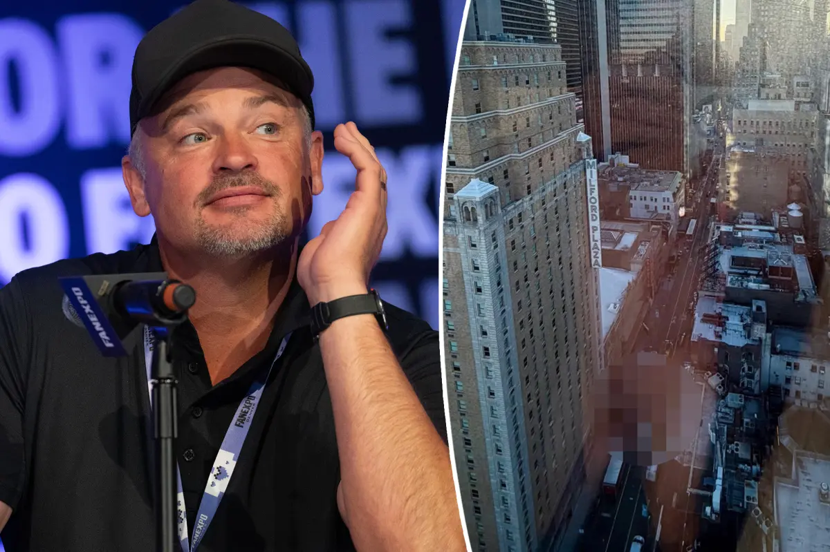 Tom Welling se expõe acidentalmente em reflexo de janela de hotel durante evento em Nova York