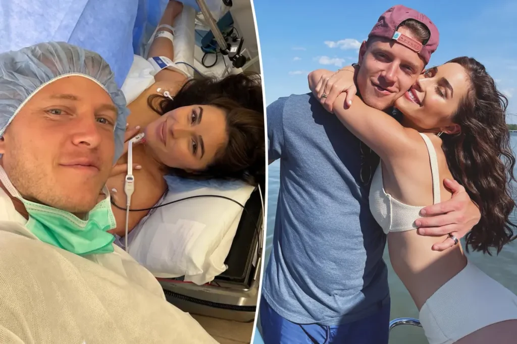 Olivia Culpo e Christian McCaffrey anunciam nascimento do segundo filho