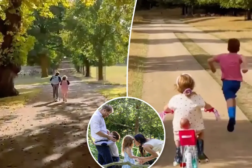 Meghan Markle mostra rotina dos filhos no campo inglês em vídeo raro