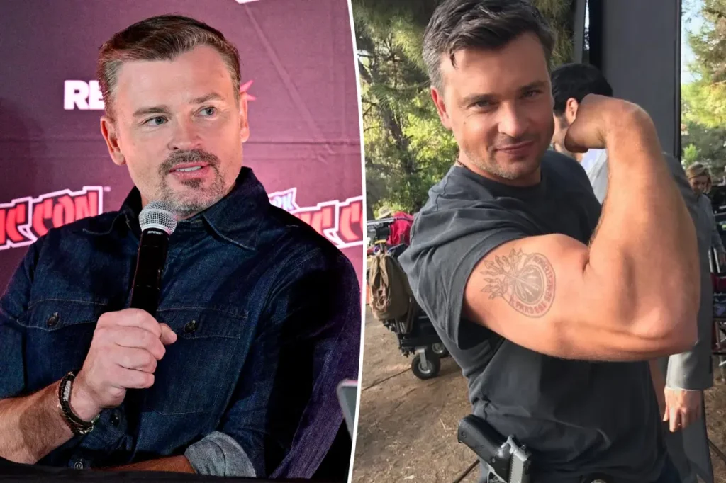 Tom Welling reage com humor após aparecer sem querer em janela de hotel
