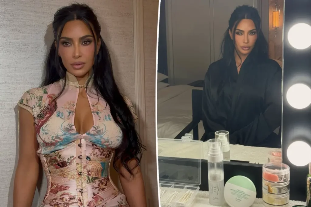 Kim Kardashian usa bruma facial de US$ 20 em evento de F1 em Singapura