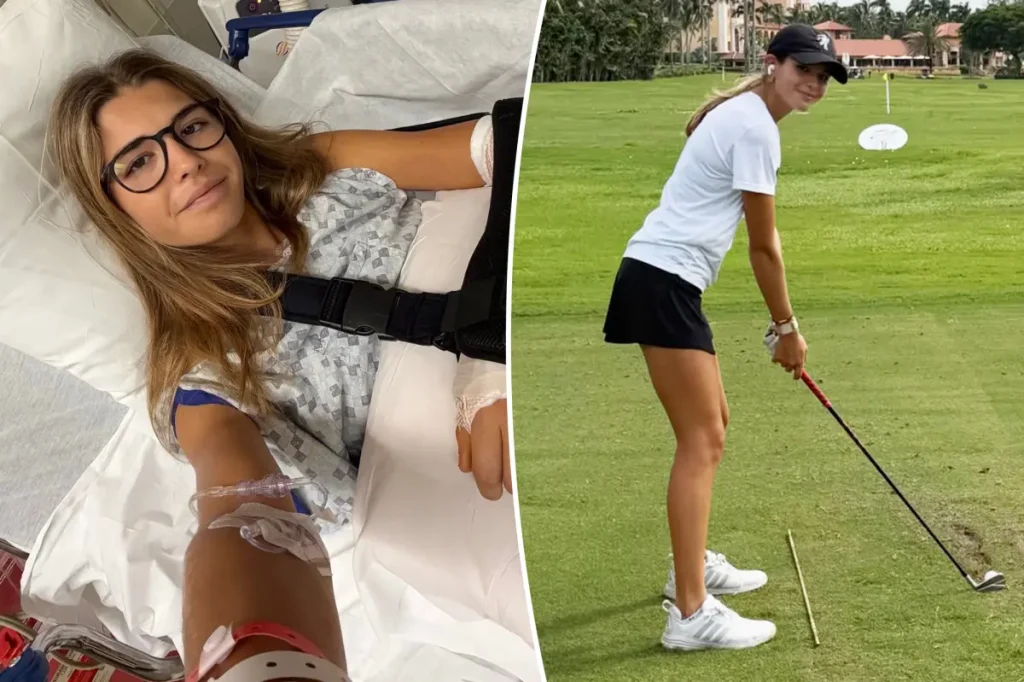 Kai Trump passa por cirurgia inesperada e vê temporada de golfe na faculdade prejudicada