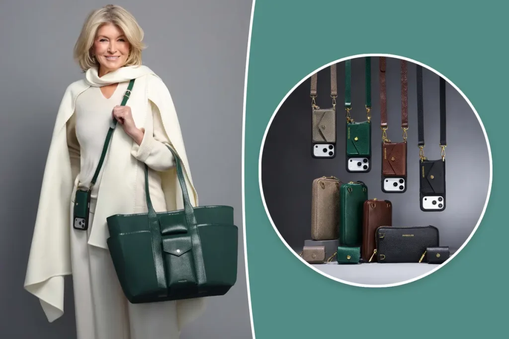 Martha Stewart lança bolsa de telefone em parceria com a Bandolier