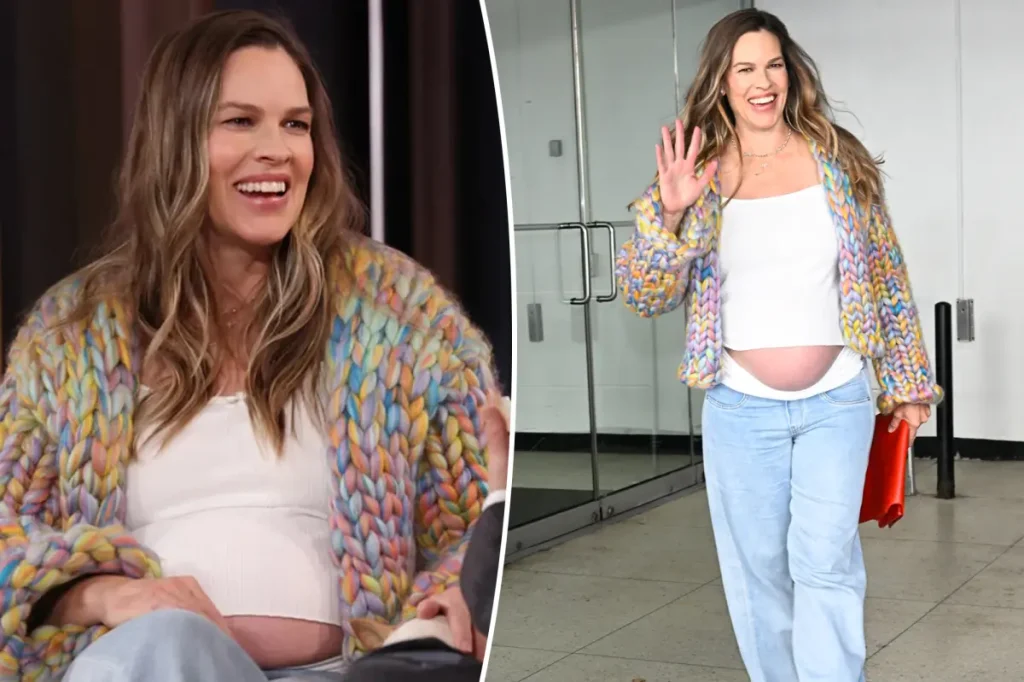 Hilary Swank rebate críticas sobre gravidez após os 50 e aponta duplo padrão