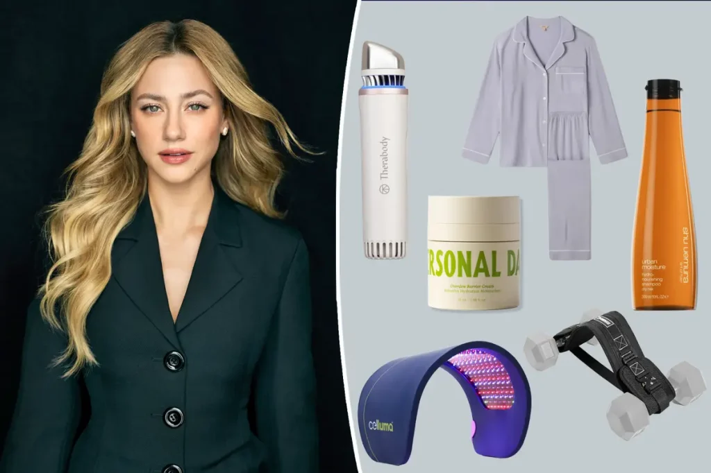 Lili Reinhart revela itens de autocuidado, de ferramentas de beleza a pijamas
