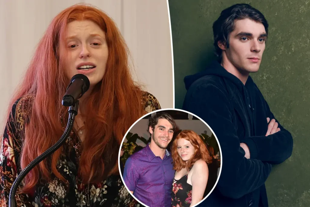 Irmã de RJ Mitte chora em homenagem ao ator durante velório