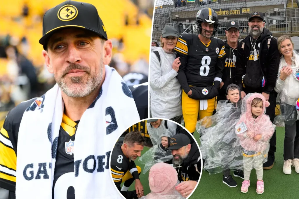Família de Aaron Rodgers comparece a jogo do Steelers pela primeira vez desde fim da desavença