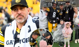 Família de Aaron Rodgers comparece a jogo do Steelers pela primeira vez desde fim da desavença