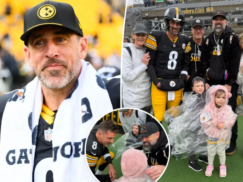 Família de Aaron Rodgers comparece a jogo do Steelers pela primeira vez desde fim da desavença