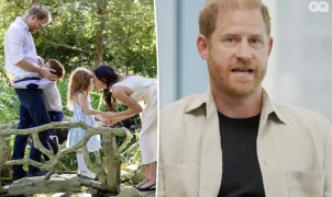 Príncipe Harry e Meghan Markle retornam ao Reino Unido com os filhos