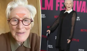 Glenn Close aparece com bengala e explica motivo em vídeo