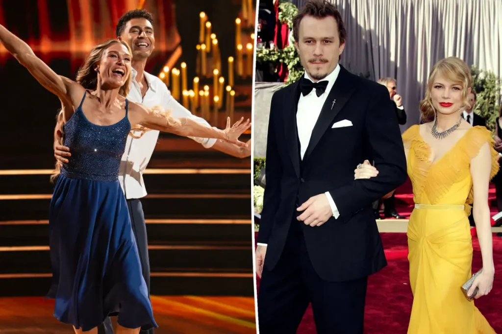 Julia Stiles pediu autorização a Michelle Williams antes de homenagear Heath Ledger no DWTS
