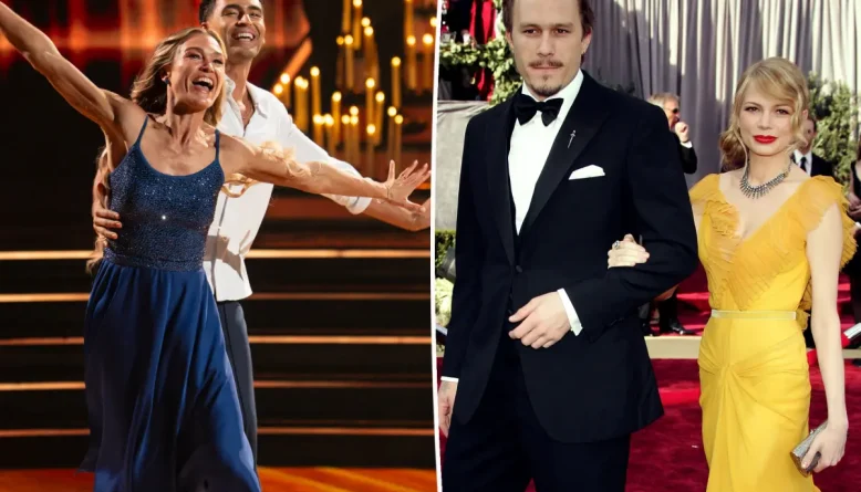 Julia Stiles pediu autorização a Michelle Williams antes de homenagear Heath Ledger no DWTS