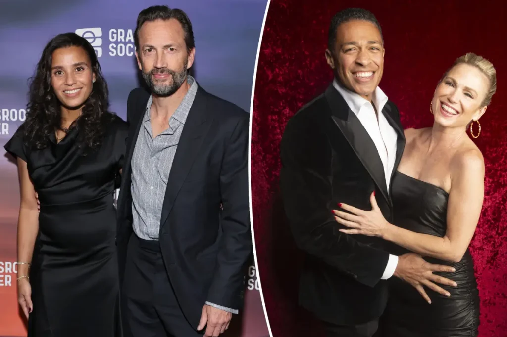 Amy Robach e T.J. Holmes se casam antes do anúncio do noivado dos ex-cônjuges