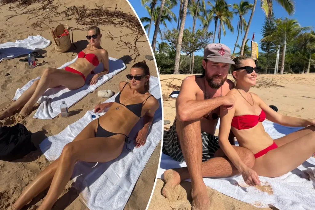 Kate Hudson é vista em viagem ao Havaí com o noivo