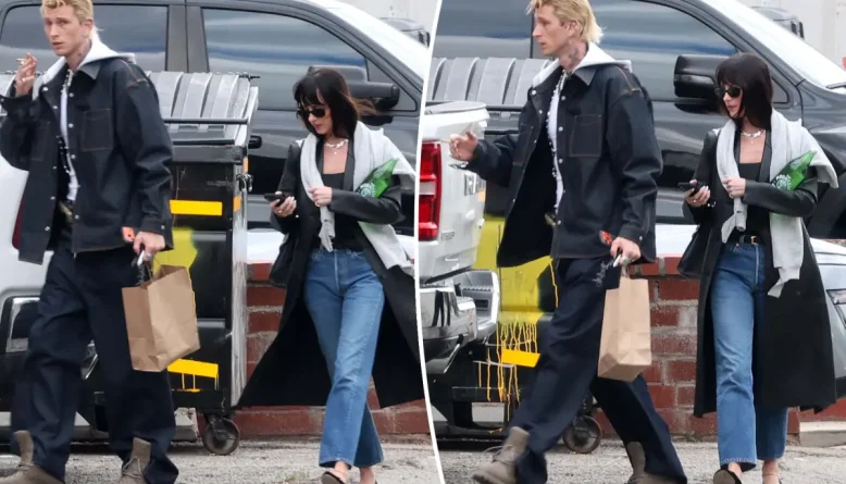 Dakota Johnson e Machine Gun Kelly são vistos juntos em Los Angeles após rumores de namoro