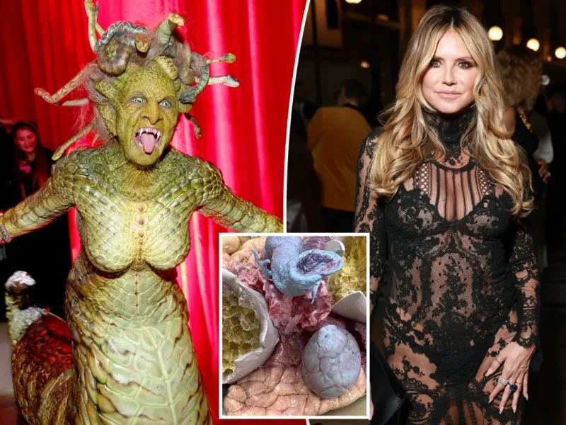 Heidi Klum antecipa fantasia de Halloween: muito sangrenta