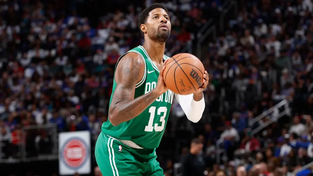 Paul George é multado por simulação em estreia de 38 pontos pelo Celtics