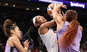 Angel Reese struggles badly after bold comments as Valkyries beat Dream to even WNBA Finals