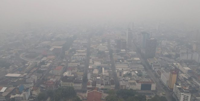 Fumaça de queimadas volta a colocar Manaus no topo da poluição entre capitais