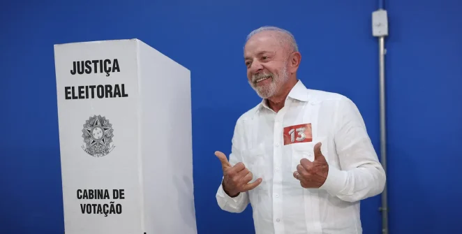 Lula vota em São Bernardo e diz que nunca viu mobilização igual neste segundo turno