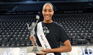 A'ja Wilson wins record fifth MVP as first three-peat in WNBA history strengthens all-time greatness case
