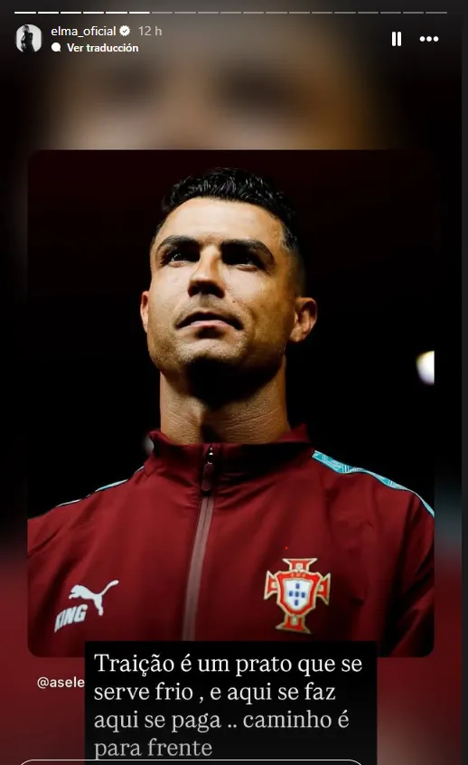 Irmã de Cristiano Ronaldo sugere traição após saída do jogador da seleção portuguesa