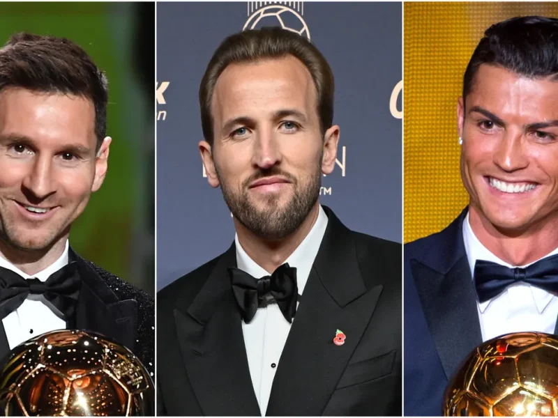 Kane conquista primeira Bola de Ouro aos 33 anos, uma década depois de Messi e Ronaldo