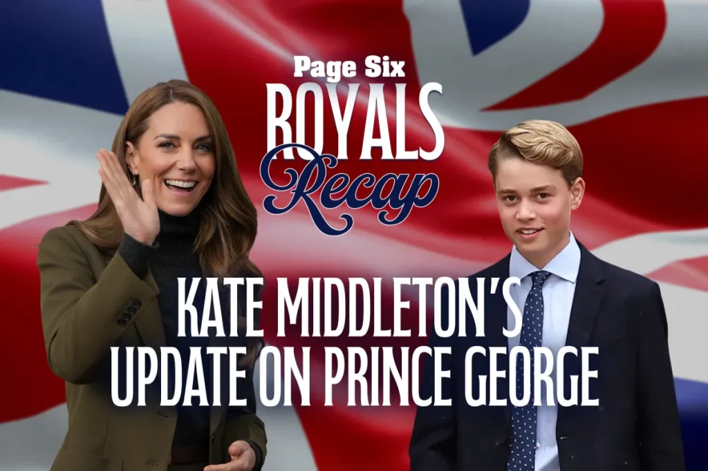 Kate Middleton diz que sente falta de George após ida do príncipe para Eton