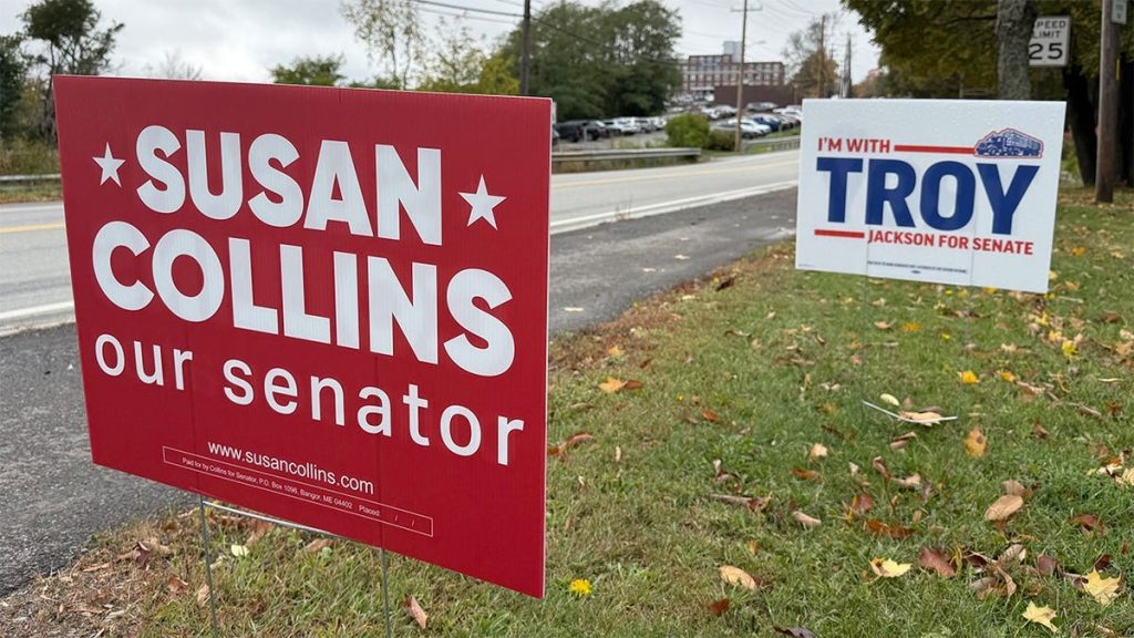 Susan Collins and Troy Jackson are facing off in Maine