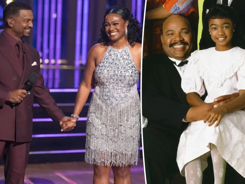 Tatyana Ali e Alfonso Ribeiro homenageiam James Avery em apresentação no DWTS