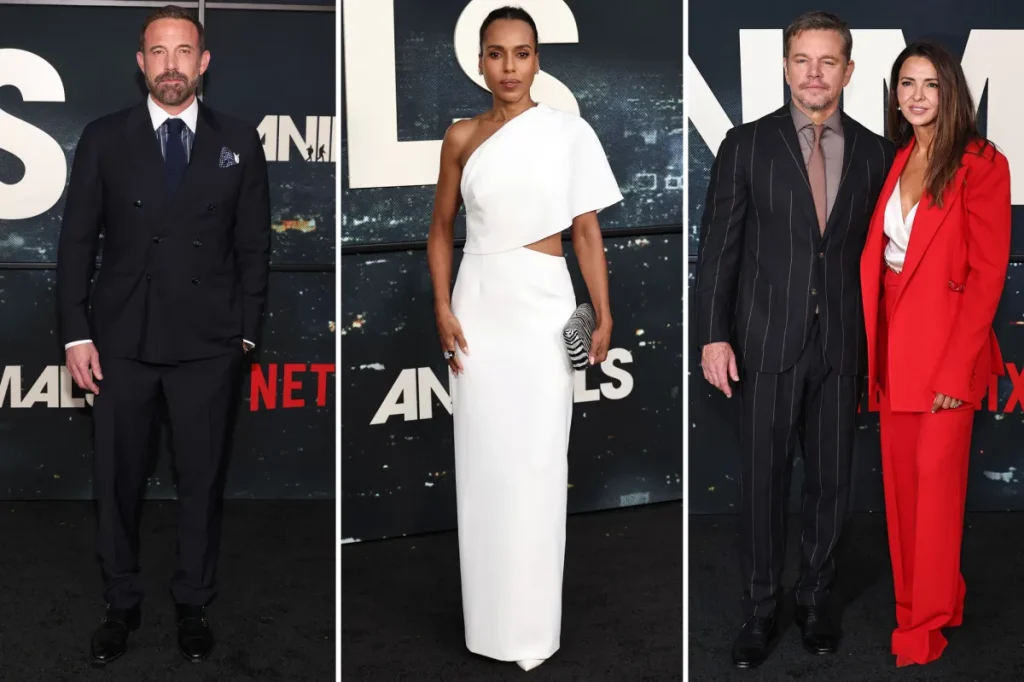 Premiere de Animals em Los Angeles reúne Ben Affleck, Matt Damon e Kerry Washington