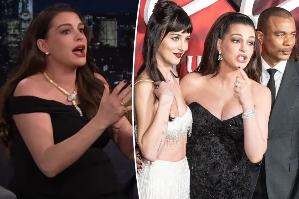 Anne Hathaway se desculpa por momento horripilante em tapete vermelho