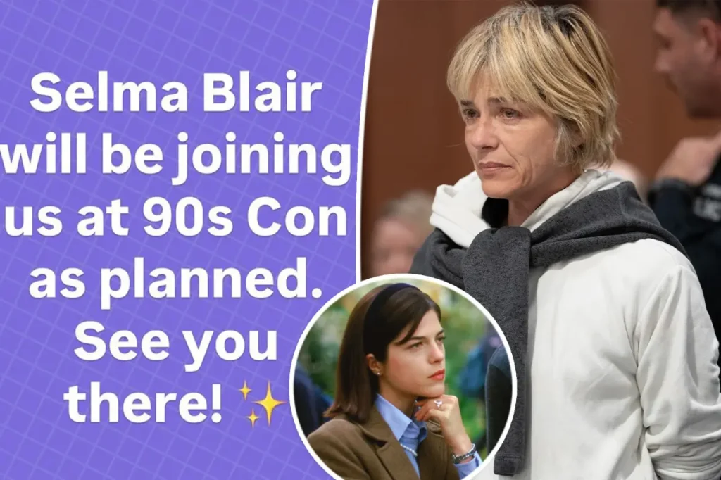 Selma Blair confirma presença em festival nostálgico em Connecticut, diz organização